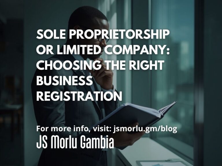 Sole Proprietorship or Limited Company: Choosing the Right Business Registration