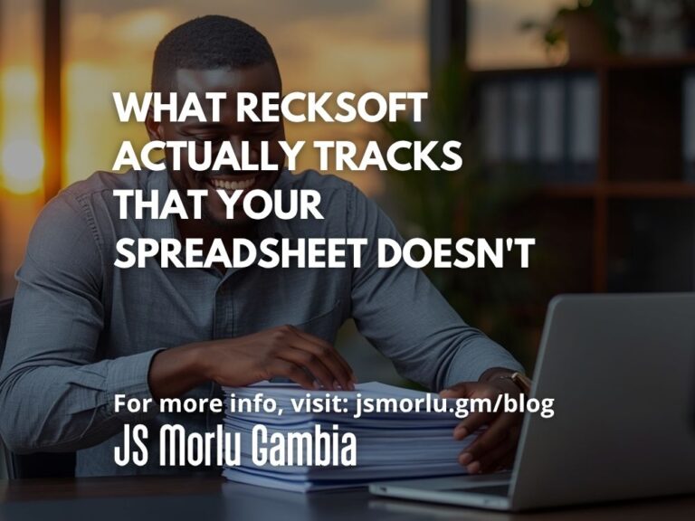 What ReckSoft Actually Tracks That Your Spreadsheet Doesn't