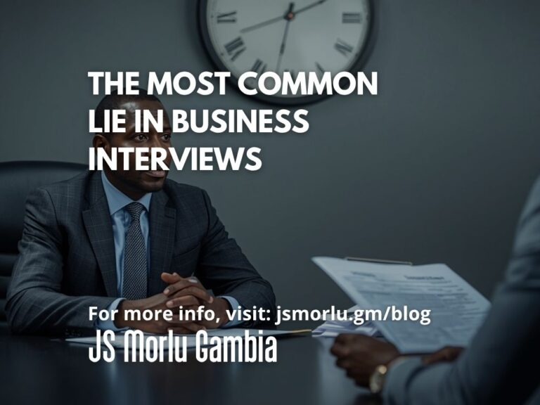 The Most Common Lie in Business Interviews