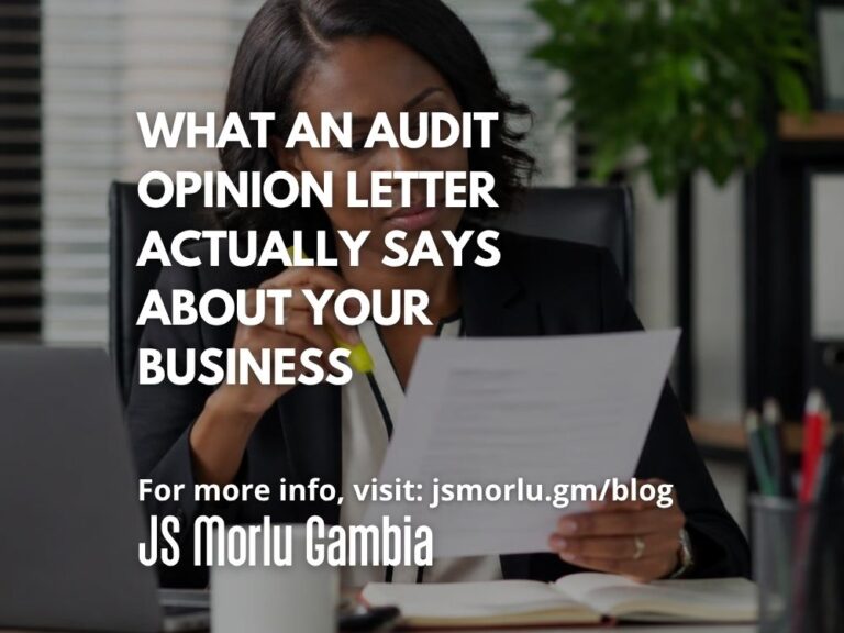 What an Audit Opinion Letter Actually Says About Your Business