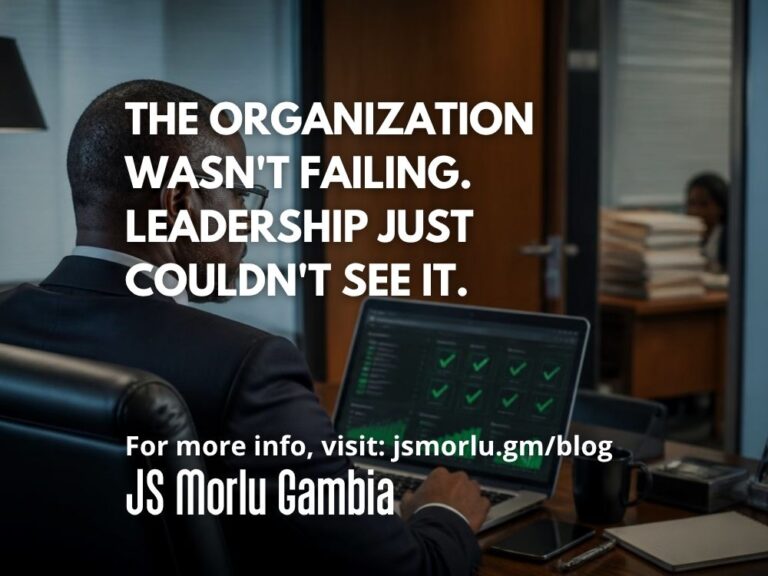 The Organization Wasn't Failing. Leadership Just Couldn't See It.