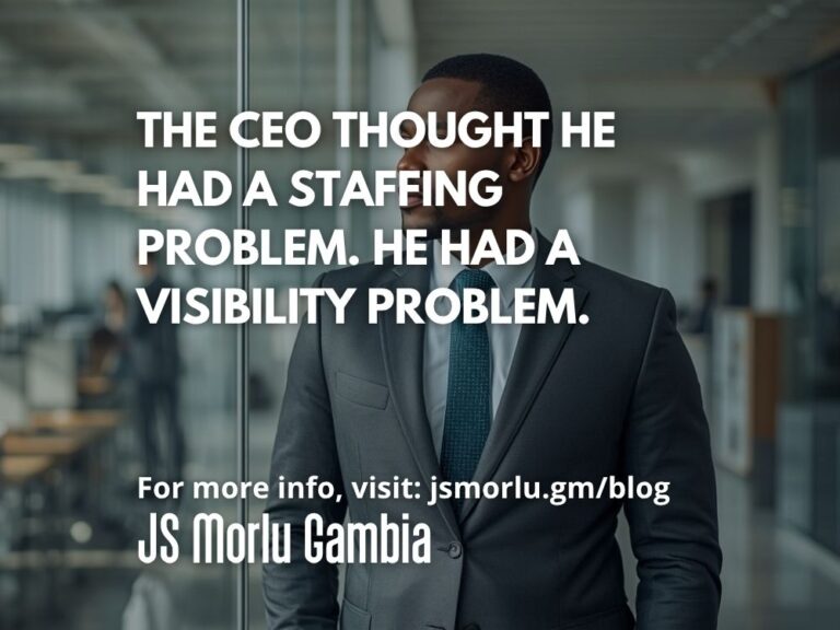 The CEO Thought He Had a Staffing Problem. He Had a Visibility Problem.