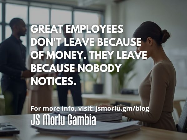 Great Employees Don't Leave Because of Money. They Leave Because Nobody Notices.