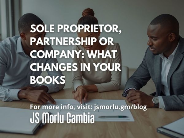 Sole Proprietor, Partnership or Company: What Changes in Your Books